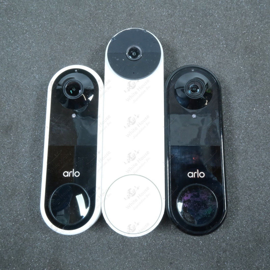 2 x Arlo  Video Doorbell and 1 x Google Nest (FOR PARTS!)