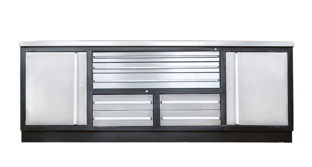 TMG Industrial Pro Series 85? Stainless Steel Adjustable Workbench (TMG-WB85S)
