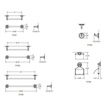 Load image into Gallery viewer, Kallista P31000-00-AD For Town 24&quot; Towel Bar
