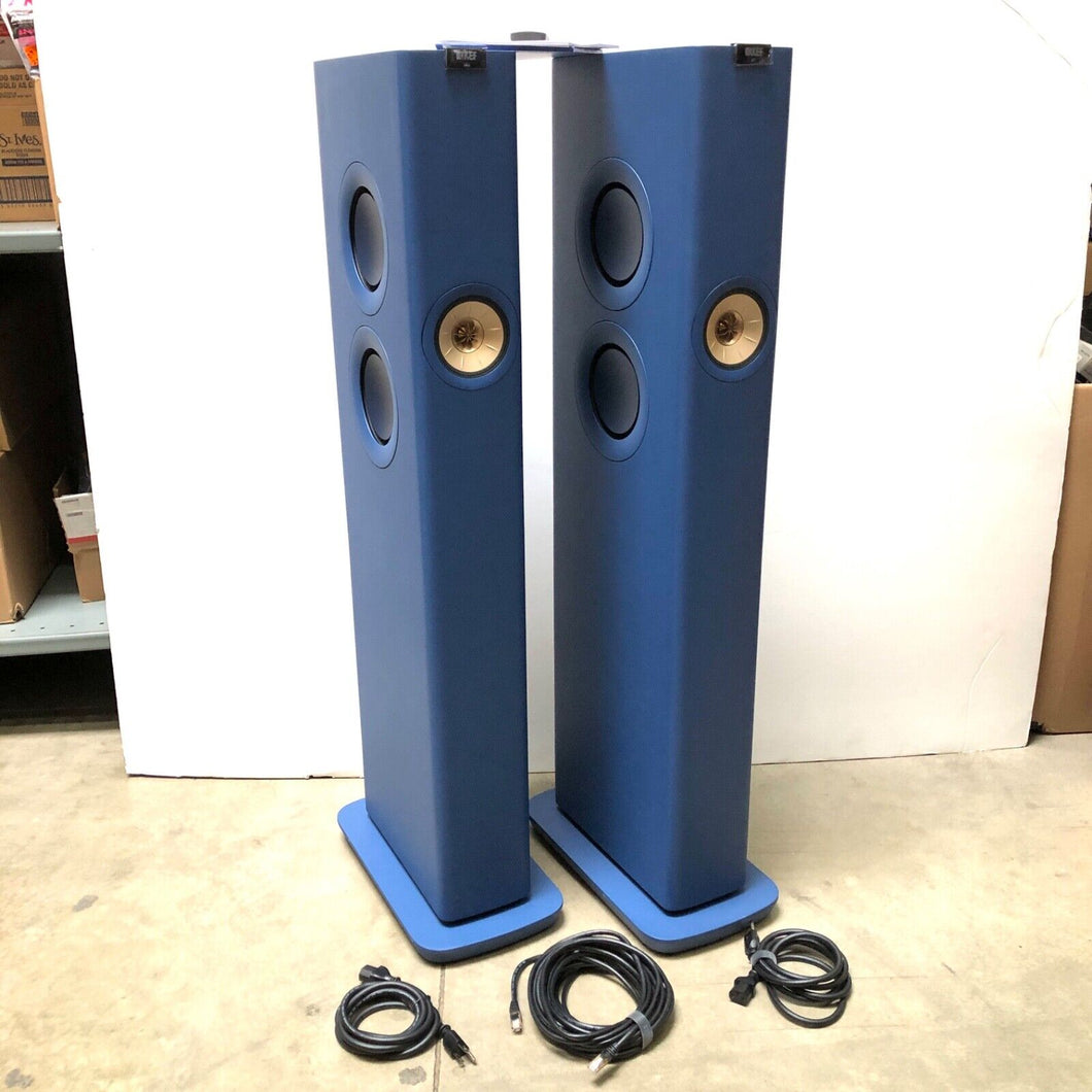 KEF LS60 Wireless Floorstanding Speakers - Royal Blue (Local Pickup)