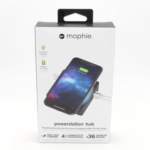 Load image into Gallery viewer, Mophie Powerstation Hub 18W Fast Charge 6000mAh Q Wireless Charging (401102474)
