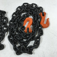 Load image into Gallery viewer, (2 Pack) 3/8" x 8' Grade 80 Binder Chain with Grab Hooks USA
