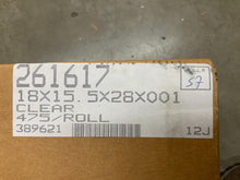 Load image into Gallery viewer, eco friendly perforated poly garment bags - .001 mil. - 18" x 15" x 27" 475/roll
