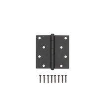 Load image into Gallery viewer, Baldwin 9BR7028-010 Reserve Square Corner Door Hinge 4" (Satin Black)
