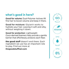 Load image into Gallery viewer, The Good Stuff Volumizing Hydration Foam Conditioner (4.9 oz / 145 ml)
