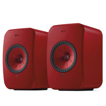 Load image into Gallery viewer, KEF LSX II Wireless HiFi Speaker System (Lava Red) w/ Stands
