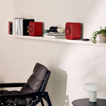 Load image into Gallery viewer, KEF LSX II Wireless HiFi Speaker System (Lava Red) w/ Stands
