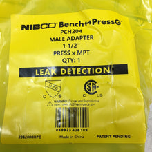 Load image into Gallery viewer, Lot of 3 NIBCO BenchPress 1-1/2" G PCH204 Male Adapter (2032000HPC)
