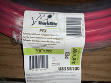 Load image into Gallery viewer, SharkBite U855R100  PEX Pipe 3/8 Inch x 100 Feet Red Flexible Water Tubing
