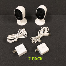 Load image into Gallery viewer, Arlo Essential VMC2040 Indoor Security Camera - White (2 PACK)

