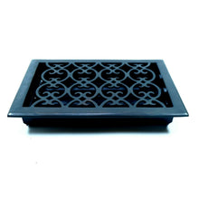 Load image into Gallery viewer, Signature Hardware Floor Register Solid Dark Bronze w/Louver Style 6" x 10"
