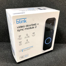 Load image into Gallery viewer, New + Sealed -Blink Smart Wi-Fi Video Doorbell Wired/Battery with Sync Module 2
