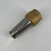 Load image into Gallery viewer, ProFlo 1-1/4" Brass Foot Valve with Stainless Steel Filter - PFXBFVH
