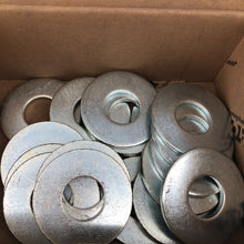 Load image into Gallery viewer, x18 Eaton Flat Washers 1" ID x 2.5" OD x 1/8" Thick - Zinc Plated
