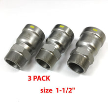 Load image into Gallery viewer, Lot of 3 NIBCO BenchPress 1-1/2" G PCH204 Male Adapter (2032000HPC)
