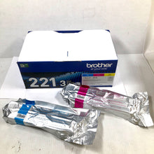 Load image into Gallery viewer, TN221 3PK 221 Brother Cyan Magenta Toner Cartridge Set - NO YELLOW

