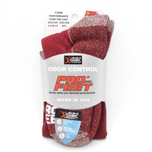 Load image into Gallery viewer, Pro Feet Multi-Sport Odor Control Over-the-Calf Socks Medium (9-11) 730M Maroon
