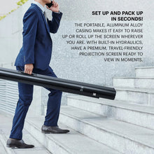 Load image into Gallery viewer, Kodak 100" Portable Projector Screen with Stand and Carry Case
