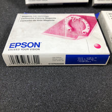 Load image into Gallery viewer, LOT OF 4 Genuine Epson T033320 Ink Cartridge Magenta EXP 04/2013
