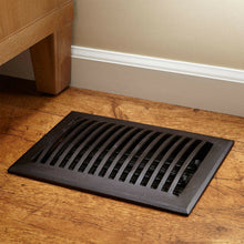 Load image into Gallery viewer, Signature Hardware Dome Floor Register w/ Louvers 8" x 10" (Bronze) DOM-810-BP
