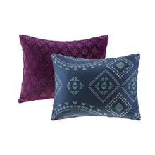 Load image into Gallery viewer, Ripley 100% Polyester Print Micro Fiber to Brushed Long Fur Comforter Mini Set

