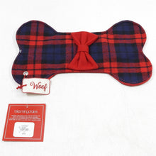 Load image into Gallery viewer, Bloomingdale's Plaid Flannel Dog Bone Stocking (Red)
