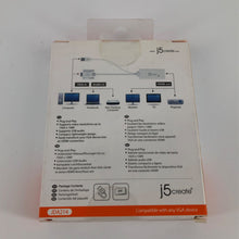 Load image into Gallery viewer, J5 Create VGA To HDMI Video Audio Adapter White JDA214 Brand New
