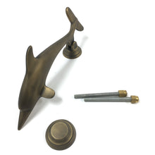 Load image into Gallery viewer, Door Knocker - Dolphin - Antique Brass (151-AB)
