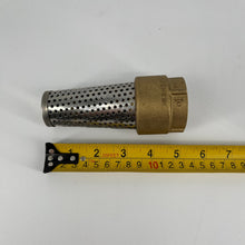 Load image into Gallery viewer, ProFlo 1-1/4" Brass Foot Valve with Stainless Steel Filter - PFXBFVH
