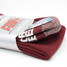Load image into Gallery viewer, Pro Feet Multi-Sport Odor Control Over-the-Calf Socks Medium (9-11) 730M Maroon

