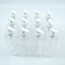 Load image into Gallery viewer, Empty, Transparent, Simple Storage Bottle With Pump, 16.9 oz/500ml (Set of 12)
