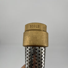 Load image into Gallery viewer, ProFlo 1" Brass Foot Valve with Stainless Steel Filter - PFXBFVG
