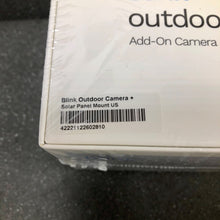 Load image into Gallery viewer, Blink Outdoor Add-On Camera + Solar Panel Charging Mount Alexa 1080p NEW Sealed
