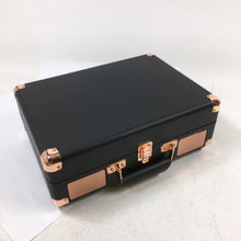 Load image into Gallery viewer, Victrola Black Rose Gold Portable Turntable Bluetooth (VSC-550BT)
