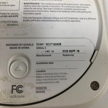 Load image into Gallery viewer, FOR PARTS FALSE Google Nest Protect Battery Smoke Detector Carbon Monoxide Alarm
