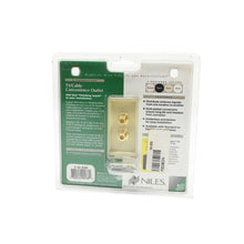 Load image into Gallery viewer, Niles F-2D Dual Cable Outlet Plate with F Connector Barrel (Bone)
