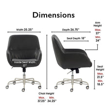 Load image into Gallery viewer, Tommy Hilfiger Forester Leather Office Chair Gray
