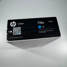 Load image into Gallery viewer, NEW SEALED GENUINE OEM HP 116A CYAN LASERJET TONER CARTRIDGE W2061A
