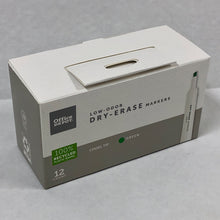 Load image into Gallery viewer, Office Depot Low-Odor Dry-Erase Markers Chisel Tip Green 12 Count
