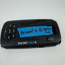 Load image into Gallery viewer, *READ* Escort MAX 4 Radar Detector NO APP ACCESS &amp; DISPLAY ISSUE
