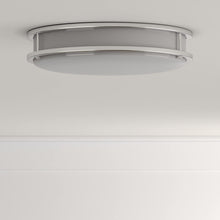 Load image into Gallery viewer, EnviroLite EV1414C3C-35 14 in. Brushed Nickel LED Round Flush Mount Light
