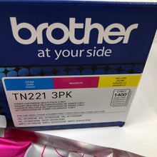 Load image into Gallery viewer, TN221 3PK 221 Brother Cyan Magenta Toner Cartridge Set - NO YELLOW
