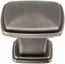 Load image into Gallery viewer, Jeffrey Alexander 1091AB Milan Plain Square Knob, Brass/Antique Brass
