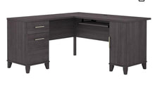 Load image into Gallery viewer, Bush WC81530K Somerset 60-Inch W L-Shaped Desk with Storage and Hutch, StormGray
