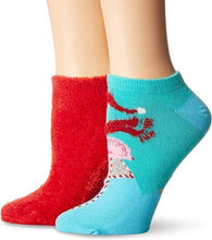 Load image into Gallery viewer, HUE Footsie Socks Gift Box Set U19595-79787 (Red Hot) 2-pack
