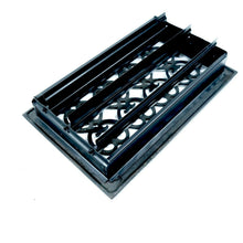 Load image into Gallery viewer, Signature Hardware Floor Register Solid Dark Bronze w/Louver Style 6" x 10"
