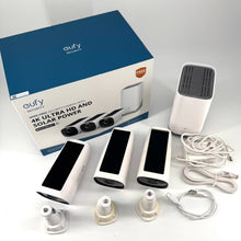 Load image into Gallery viewer, EufyCam 3, 3-Outdoor Wireless 4K Solar Powered Security Cameras w/ HomeBase 3
