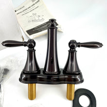 Load image into Gallery viewer, Glacier Bay Varina 4" Centerset 2-Handle Lavatory Faucet - Oil Rubbed Bronze
