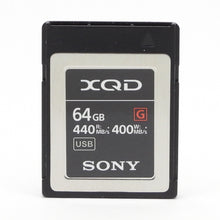 Load image into Gallery viewer, Sony Memory Card XQD G Series 64GB 440mb/s Read 400mb/s Write (QD-G64FJ)
