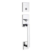Load image into Gallery viewer, Kwikset 98189-002 San Clemente Keyed Entry Handleset Exterior Only (Chrome)
